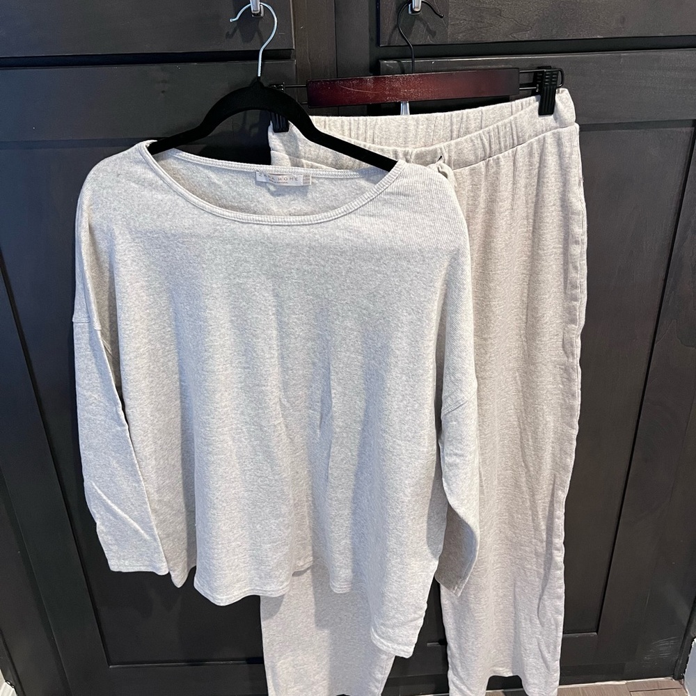 Women's Soft Gray Pajama Set by Zara Home